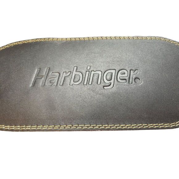 Harbinger Weightlifting Belt M Leather & Suede Black Adjustable Support for Stre - Picture 4 of 8